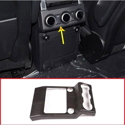 Oak Wood Grain ABS Rear Air Vent Frame Trim For Land Rover DIscovery 5 LR5 2017-2019 Accessories