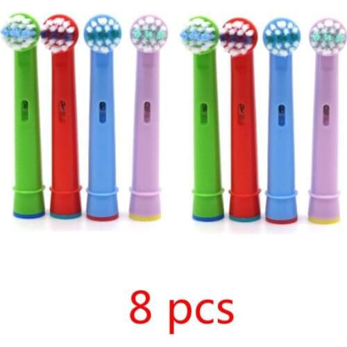8pcs Generic for Oral B Replacement Brush Heads Assorted Toothbrush Heads Easy Cleaning For Kids Electric Toothbrush Replacement