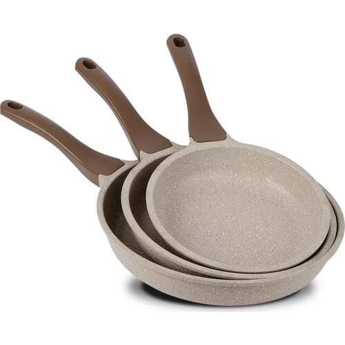 Thermoad Aluminum Casting 3'lü Pan Set/Mink