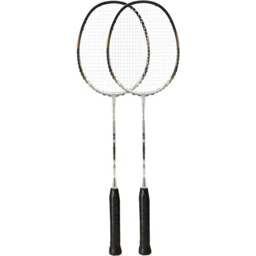 1 Set Practical Premium Quality Badminton Rackets Set Professional Badminton Racquet Set Anti-skid Grip Handle for Gym