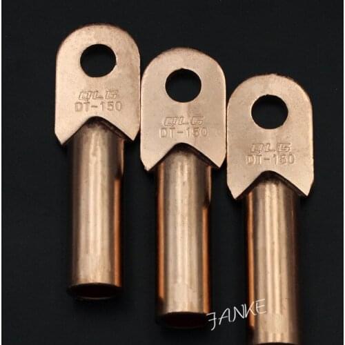 1piece DT-150 150mm2 Cable Lug Terminal Connector Copper Tone for 14.5mm Dia Bolt Electric power fittings National Standard
