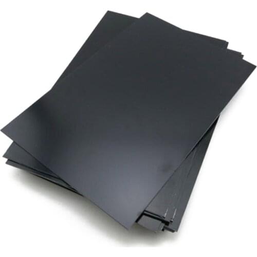 1pcs New Durable Black ABS Styrene Plastic Flat Sheet Plate 0.5mm Thickness