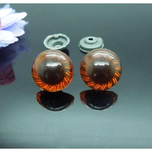 16mm Brown Safety Eyes For Owl/Plastic Doll eyes Handmade Accessories For Bear Doll Animal Puppet Making - 50pcs/lot