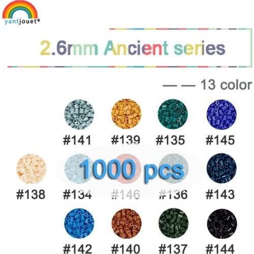 2.6mm yant jouet Ancient Series Beads 1000pcs 15colors kids hama beads perler beads diy Puzzles high quality Handmade gift toy