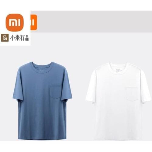 2 pieces of xiaomi mijia youpin mens business round neck short-sleeved T-shirts simple sports slim all-match half sleeves