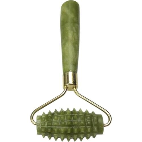 50% Hot Sale 1Pcs Anti Aging Thin Face Massage Stick Roller Facial Eye Facial Roller Jade Beauty Device Face Massage Tools