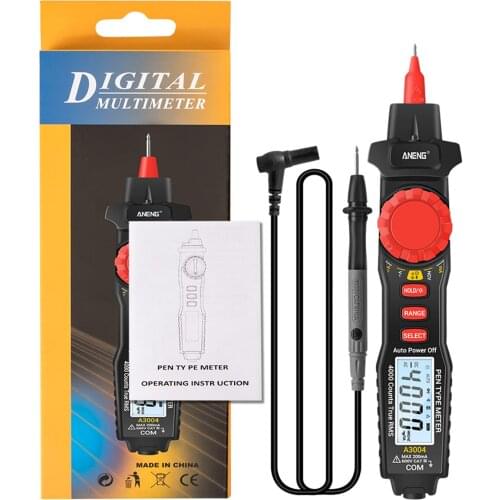 ANENG A3004 Multimeter Pen Multimeter Type Meter 4000 Counts AC/DC Voltage Resistance Capacitance Diode Continuity Tester Tool