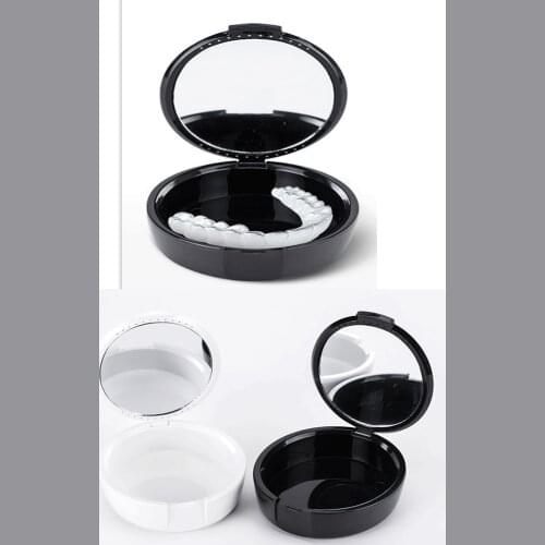 Denture Storage Case Mouthguard Container, Orthodontic Retainer With Morrir, Keep Your Denture Or Retainer Clean