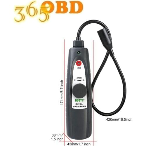 DUOYI DY26A Ultrasonic Leak Location Determine Tester Vacuum pressure Sealing Leakage Tester Probe Locator Sound Light Alar