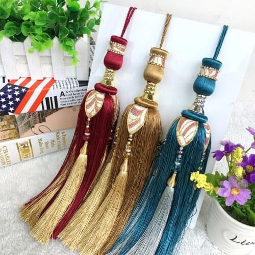 European Accessories Small Hanging Ball Modern Home Structured Curtain Tassel Pendant Decoration Strap Tassel
