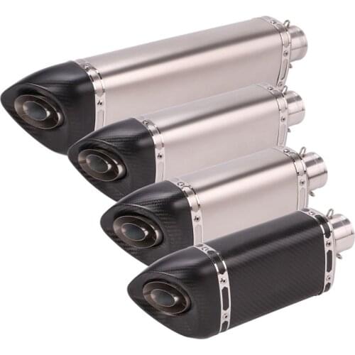 Slip-on 51mm Motorcycle Exhaust Tip Escape Muffler Silencer for Universal Exhaust Pipe Dirt Bike ATV