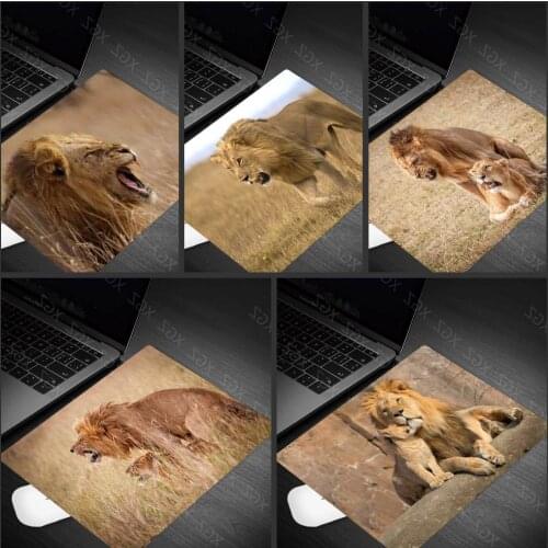 Yzuoan Animal Lion Staring Gaming Mouse Pad Custom Computer Desk Mat Speed Rubber Anti-skid Pad Free Shipping Big Sale Mouse Pad