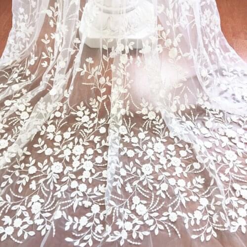Exquisite Embroidered Lace Fabric, Wedding Dress, Handmade Clothing Accessories