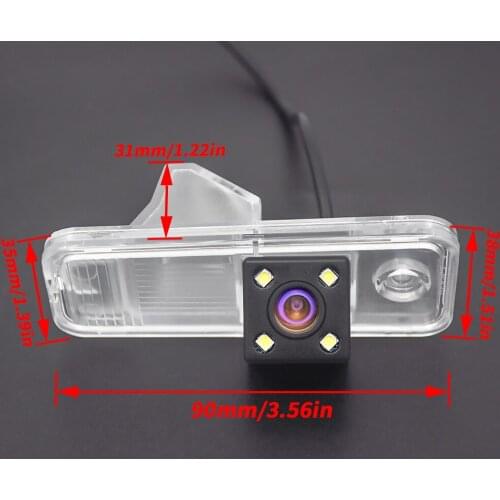 Special Rear View Car Reversing Backup Parking Camera for Hyundai Santa Fe IX25 2013 2014 2015 Creta Carens Azera SantaFe 4LED