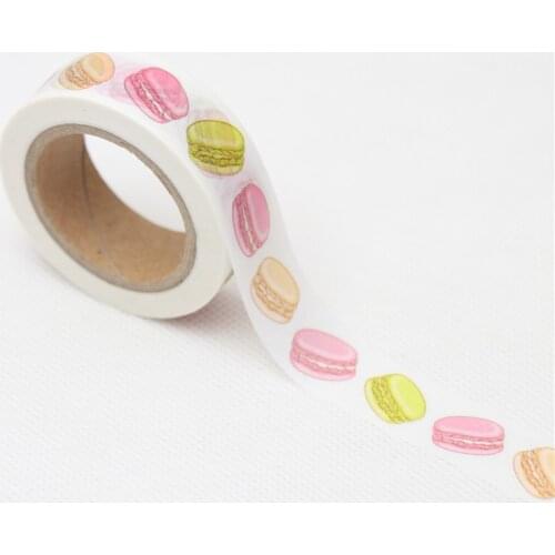 15mm*10m Creative Macaron cake Decorative Washi Tape DIY Scrapbooking Masking Tape School Office Supply