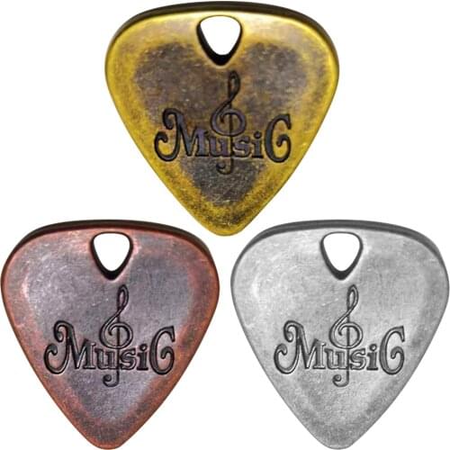 Metal Guitar Pick Electric Bass Plectrum Zinc Alloy Guitar Pick Musical Instrument Thickness Guitar Accessories