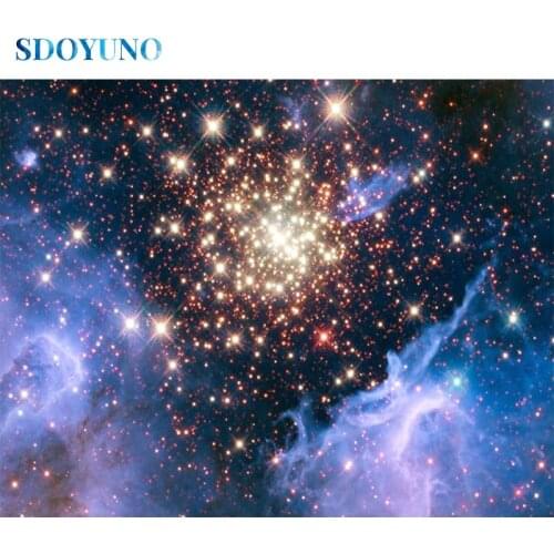 SDOYUNO DZDP2888 Full Square/Round Diamond Painting Kits Galaxy Scenery 5D DIY Diamond Embroidery Mosaic Pattern Home Decor