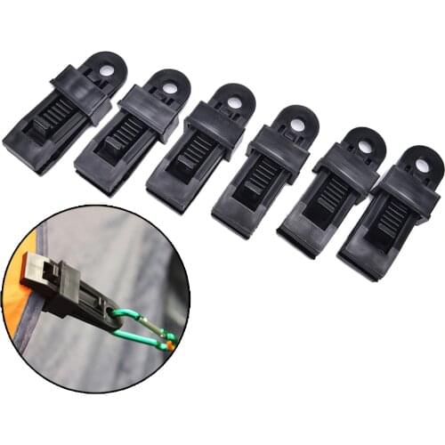 2017 New 6 PCS/Set Selling Tents Awning Wind Rope Awnings Clamp Outdoor Camping Plastic Clip Tents Awning Clip Accessories