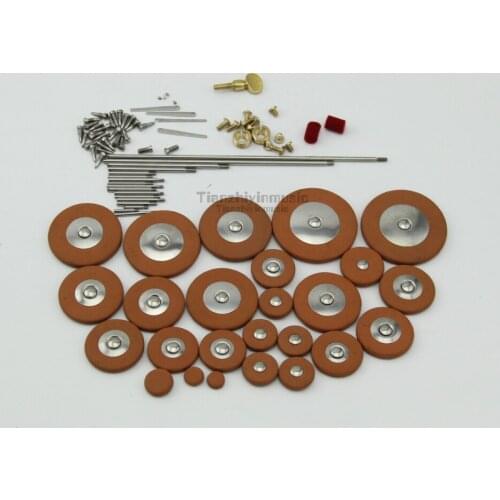 New Alto sax repair parts screws,parts+Alto sax pads Complete Set of 25 pads