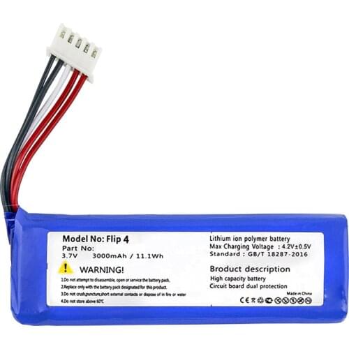 New replacement GSP872693 01 3.7v 3000mah battery for JBL Flip 4 /Flip 4 Special Edition battery