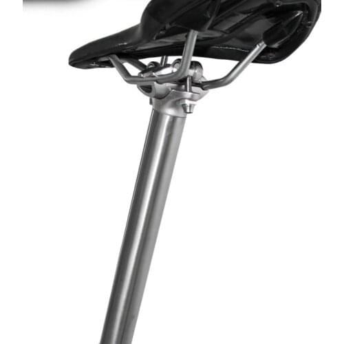 Titanium alloy Bike seatpost for MTB/Road bicycle seat post 27.2/30.9/31.6mm*350mm titanium seat tube Aluminum head