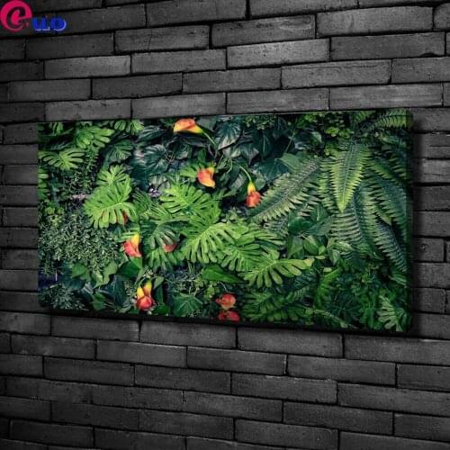 Full Square Diamond Painting New Arrivals 5D Leaf Diamond Embroidery Mosaic Cross Stitch Plant Home Decor Art large size