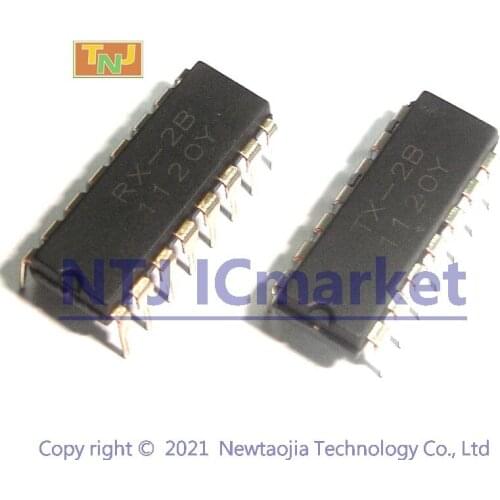 5 Pairs RX-2B + TX-2B DIP-16 Function Remote Controller IC for Toy , CHIP 10 PCS