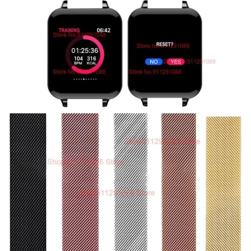 B57 Smartwatch Bracelet Stainless Steel Strap Magnetic Loop Watch Band For Hero Band 3 Replacement Correa Wristband Metal