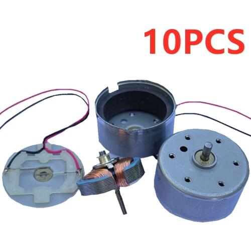 10PCS Precious Metal Brushes 300 Micro Motor with Wires, DC3V-6V Low Voltage Start Motor for USB Solar DIY Production DVD Motor