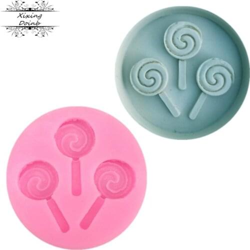 Silicone mold lollipop shape Chocolate Mold jelly popsicle candy cake mold DIY cake decoration tool