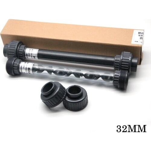 32MM PVC Helical Static Mixers Grey/Clear PVC Static Mixer Plastic Dosing Liquid Union SK Type Static Mixer