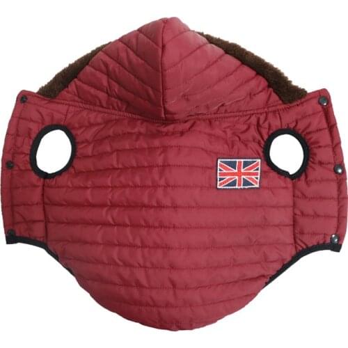 Solid Dog Hoodies Pet Clothes for Small Dogs Puppy Down Jacket for Chihuahua Cat Costume Cotton Pet Outfits with Fur Collar