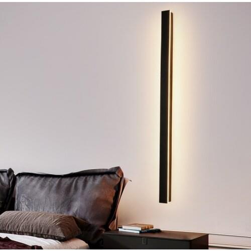 Outdoor Waterproof Long Strip Wall Lamp Simple Modern Creative Villa Courtyard Aisle Indoor Led Light Bathroom Fixture Wandlamp