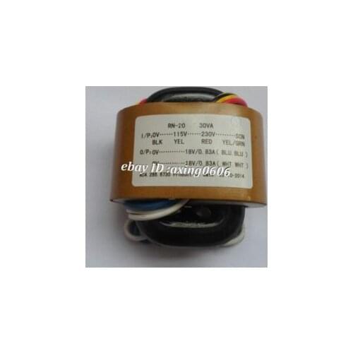 115V/230V 30W high quality R Core Transformer 18V+18V for amplifier DIY