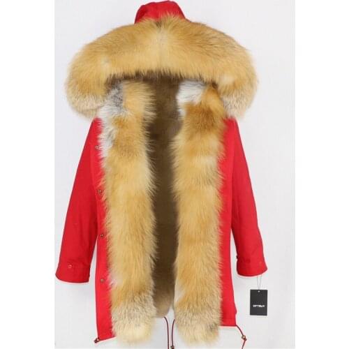 Winter Jacket Women Casual 2020 Long Parka Real Fur Coat Natural Gold Fox Fur Thick Warm Streetwear Brand Luxury 3 In 1 Casual