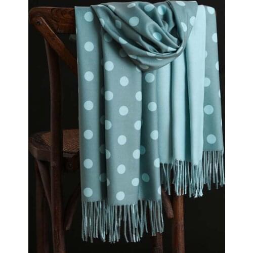 Women Dot Pattern Artificial Cashmere Scarves Tassel lady winter autumn long scarf high quality female shawl hot sale scarf