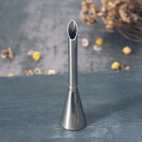 1Pcs Cream Icing Piping Nozzle Tip Stainless Steel Long Puff Nozzle Tip Cupcake Decorating Tool Pastry Decor