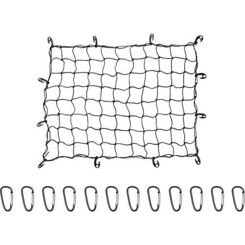 120x90CM Car Trunk Rooftop Cargo Net Mesh Elastic Cargo Luggage Storage Organizer Universal For Travel Offroad Car SUV