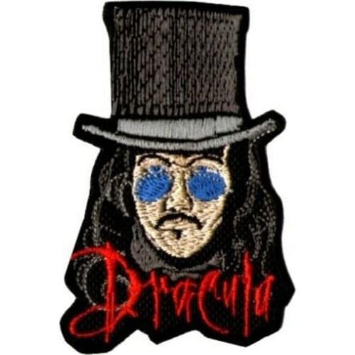 2.95'' Count Dracula with Logo Embroidered iron on and sew on Patch Horror Gary Oldman Universal Monsters