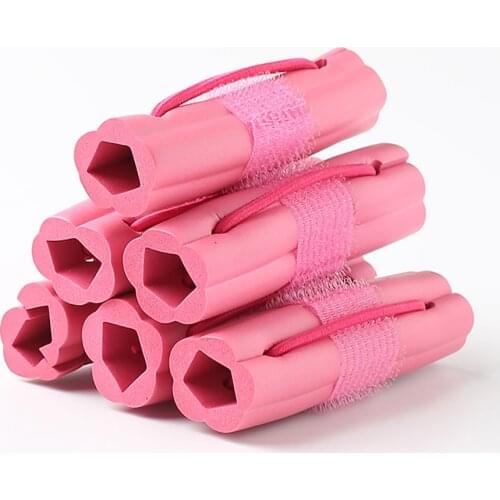 6 pieces DIY flowers making curlers self-adhesive curly hair artifact sponge curler lazy curly hair does not hurt hair curlers