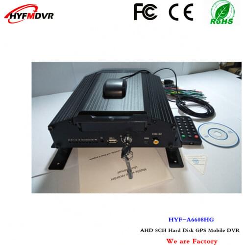 8CH hard disk recorders positioning monitoring host GPS mdvr general aviation head interface manufacturers direct sales