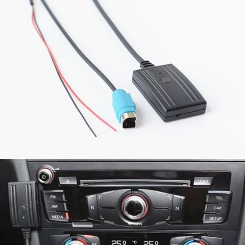 Bluetooth AUX-IN Cable Adapter KCE-237B Wireless Audio Wiring for Alpine CDE-W203Ri IDA Support MIC phone control Change songs