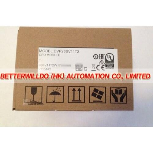 DVP28SV11T2 NEW IN BOX PLC 24VDC 10(2AI) 12DO transistor(NPN) output Functional 1 Year Warranty