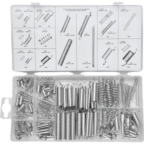 Hot XD-200 Piece Extension and Compression Spring Combination Kit Metal Loose Steel Ring Small Spring Combination