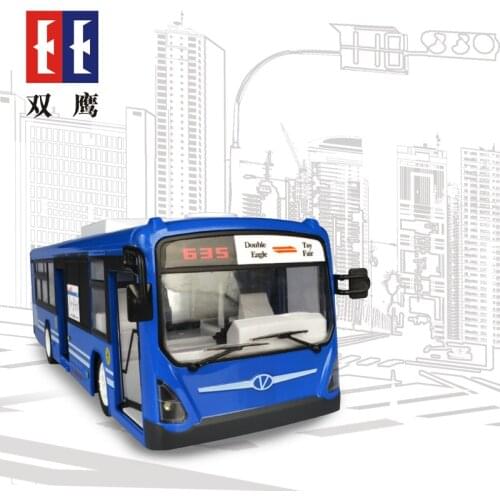 Simulation Remote 2.4G Remote Control Bus Car Charging Electric Open Door RC Model Toys For Children Birthday Holiday Gifts