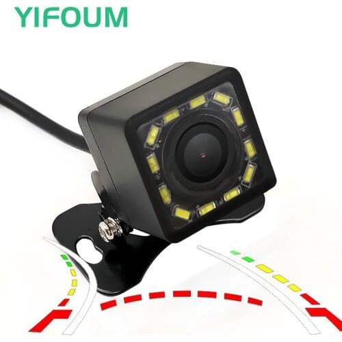 YIFOUM HD Dynamic Trajectory Tracks Universal Car Rear View Backup Parking Camera Waterproof Night Vision