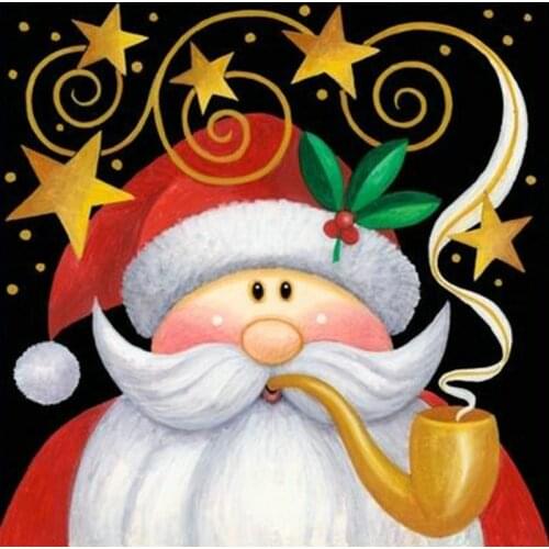 Full square drill 5d diamond painting santa sticker diamond embroidery 3d diamond mosaic christmas gift