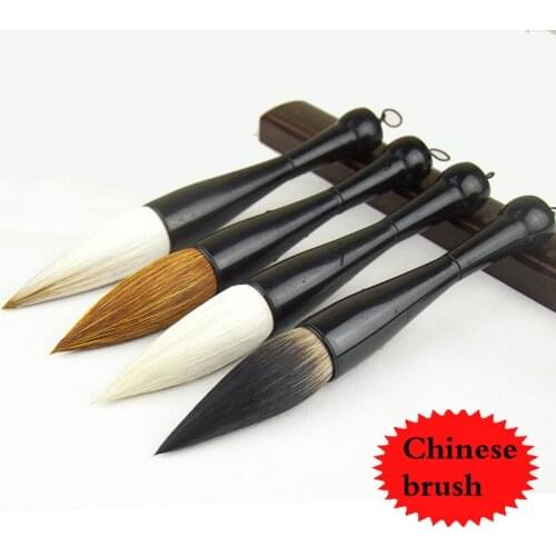 Chinese Calligraphy Pen Tinta China Hopper-shaped Painting Writing Brush Oversized Woolen Weasel Hair Brush Pen Caligrafia