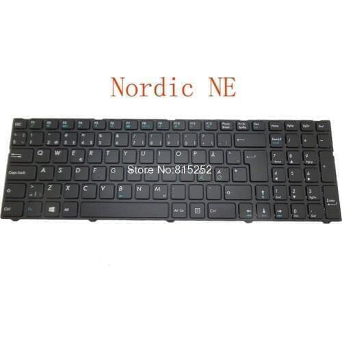 Laptop Keyboard For Medion AKOYA E7226 E7226T MD99310 MD99311 MD99391 MD99420 Black With Frame FR France/HU Hungary/Nordic NE