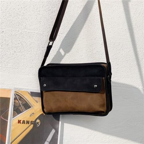 Fashion Mens Messenger Bag 2020 New PU Leather Briefcase Shoulder Bags For Men Business iPad Pocket Casual Travel Crossbody Bag